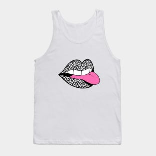 Snow Leopard Mouth Tank Top